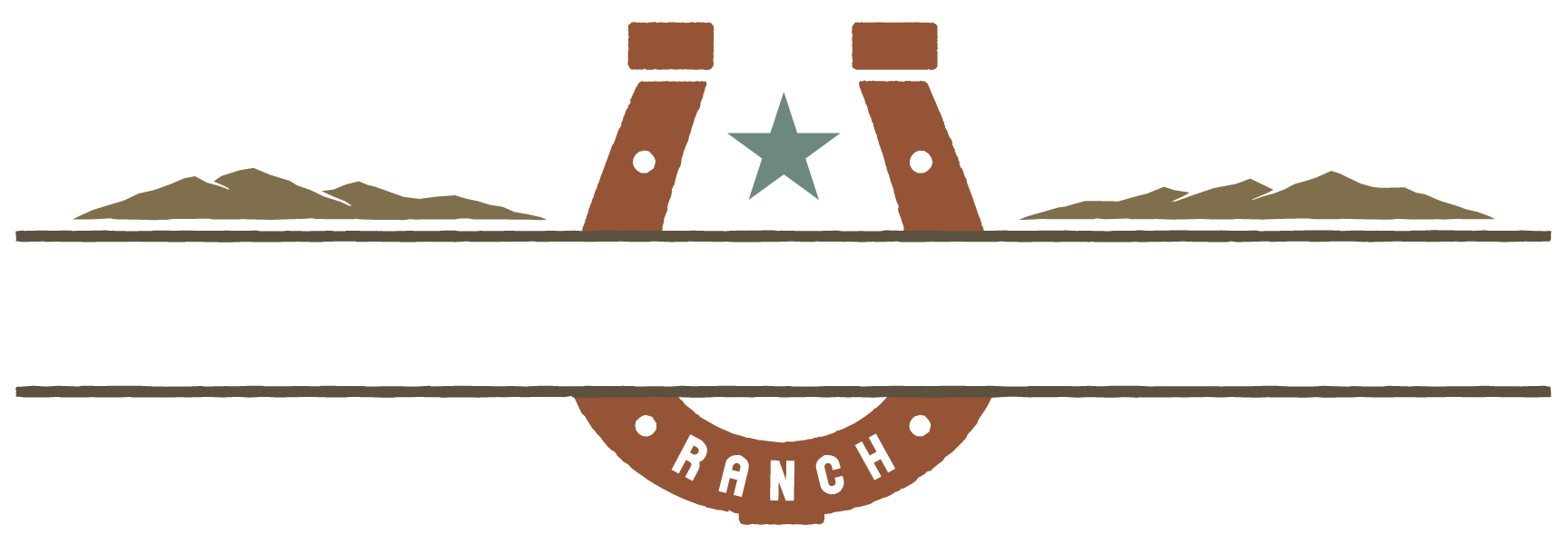 the logo for pine valley ranch with mountains in the background