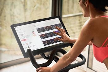 Peloton Bikes in the Fitness Center