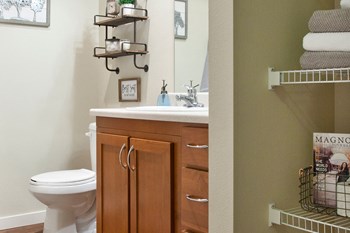 Pine Valley Ranch Apartments Bathroom and Linen Closet - Photo Gallery 35