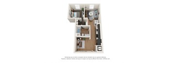 The Postmark Apartments A5B Floor Plan