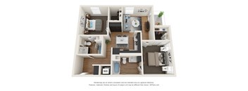 The Postmark Apartments B5B 3D Floor Plan