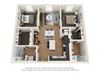 The Postmark Apartments B8B 3D Floor Plan The Postmark Apartments B8B 3D Floor Plan