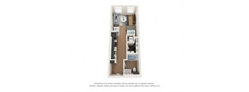 The Postmark Apartments S2B 3D Floor Plan
