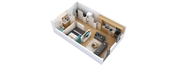 Revere Apartments S1 3D Floor Plan