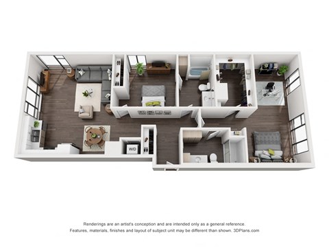 Sky3 Apartments Penthouse A Floor Plan