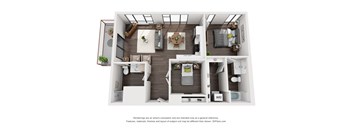 Sky3 Apartments Penthouse B Floor Plan