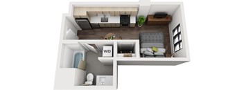Storyline Apartments Studio A Floor Plan