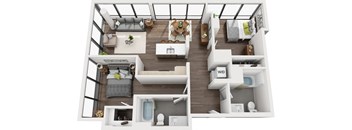 Storyline Apartments 2 Bedroom B Floor Plan