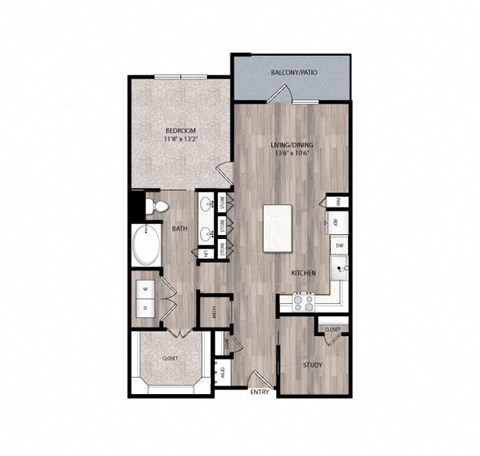 The Edison at Frisco Apartments A5 Floor Plan