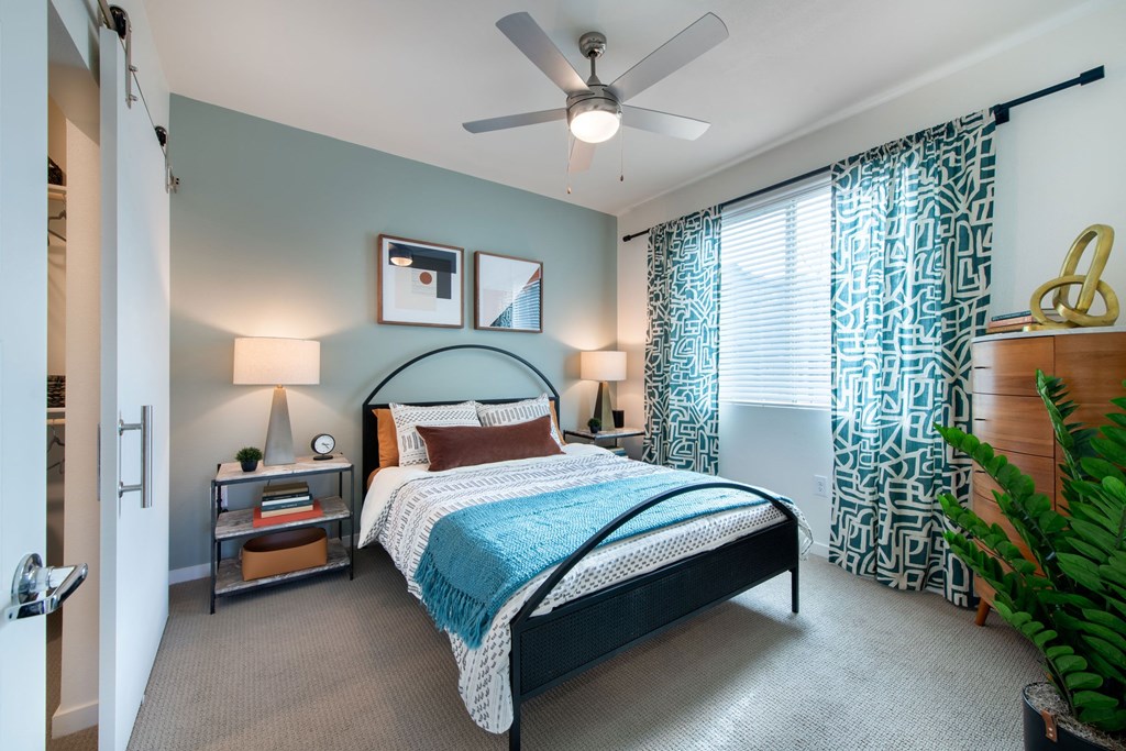 bedrooms upstairs at the preserve at great pond apartments in windsor ct