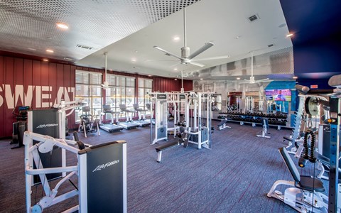 Corsair Apartments Fitness Center with Equipment