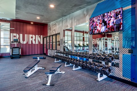 Corsair Apartments Fitness Center with Weights