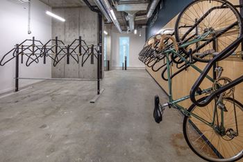 Bike Room with Repair Station