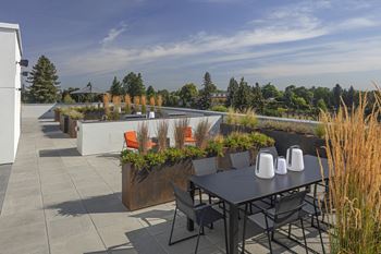 Roof Deck with Outdoor TV, Firepit, BBQs and Mountain Views