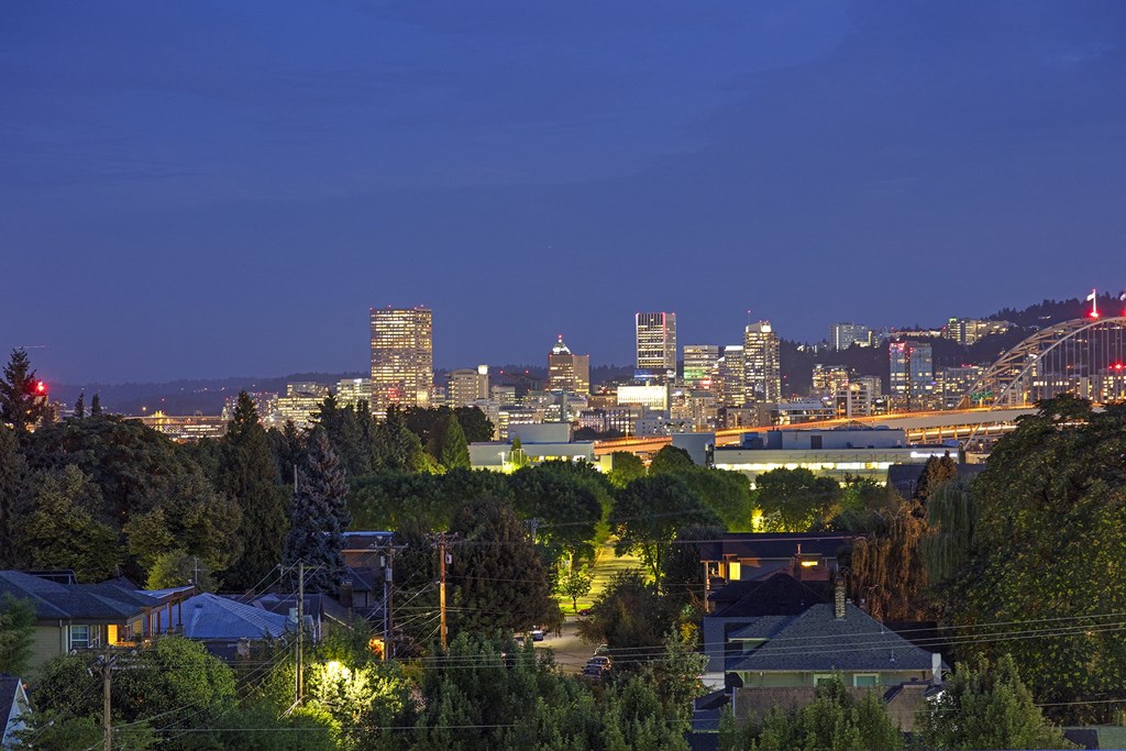 a night view of the city