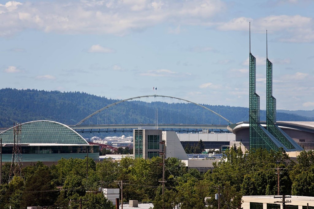 Anthem PDX Apartments View of City from Balcony