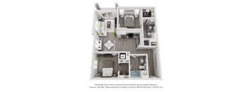 a1 1 bedroom floor plan  950 sq ft