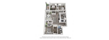 a floor plan image of a 1 bedroom with a bathroom