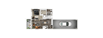 Halogen Apartments A1G 3D Floor Plan