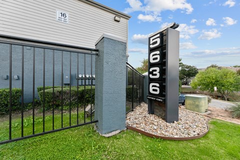 Property Signage at 5636 Apartment Homes, Dallas, TX, 75254