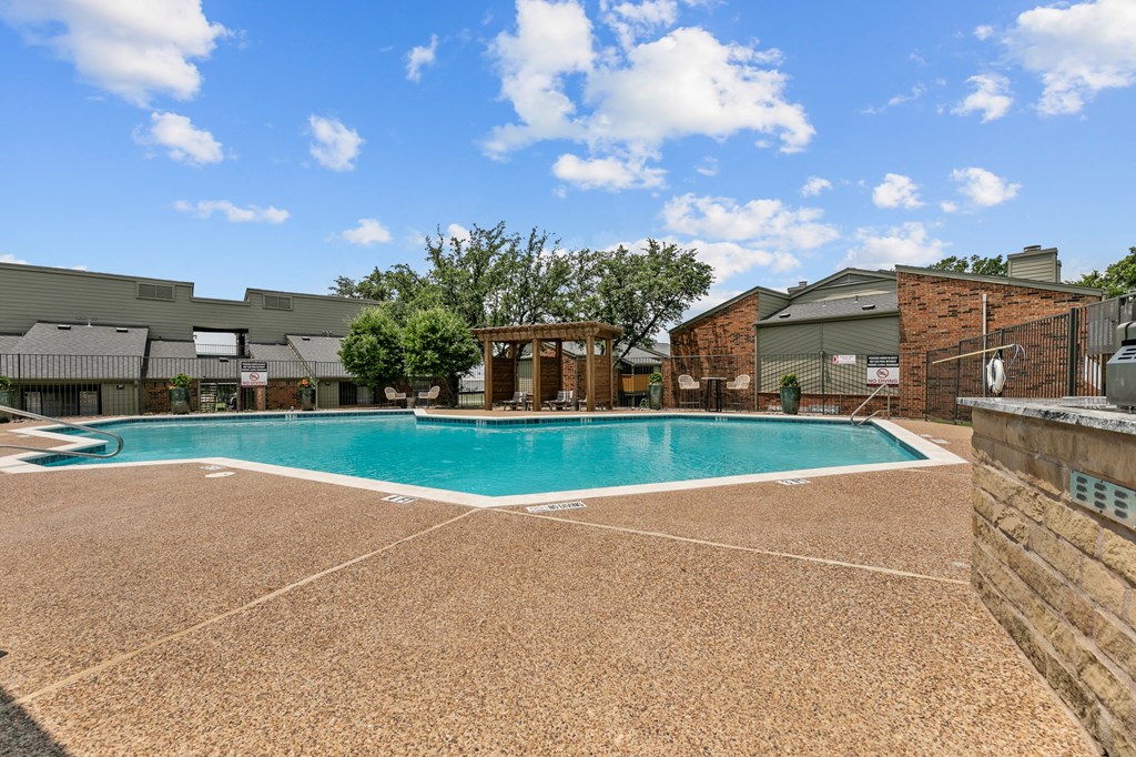 our apartments offer a swimming pool at The Hills at Ironhorse, North Richland Hills