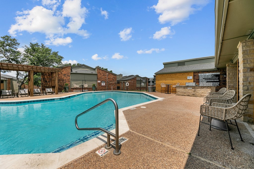 Swimming pool area at The Hills at Ironhorse, North Richland Hills, TX
