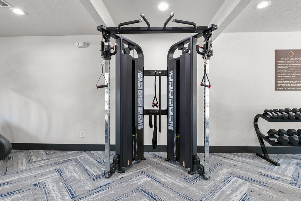 the evolution of a home gym at The Hudson, North Richland Hills