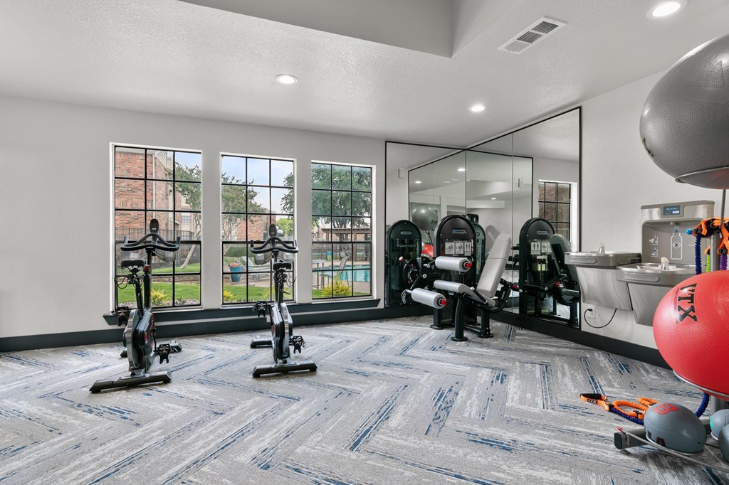 the gym at The Hudson, Texas