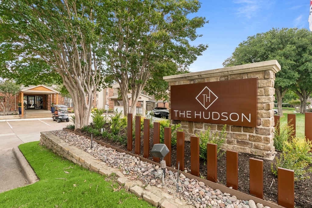 a photo of the hudson sign in front of the building at The Hudson, Texas