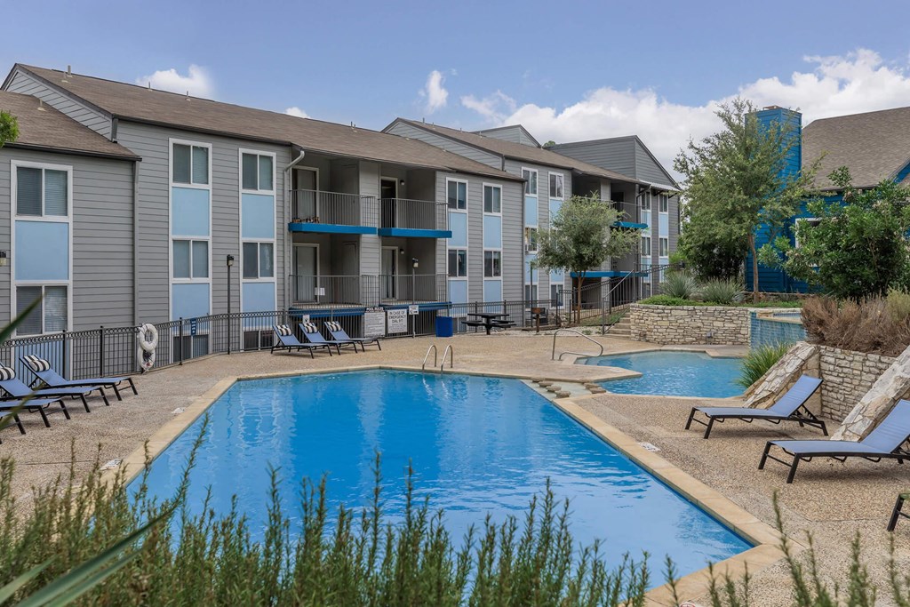 our apartments offer a swimming pool in front of our building