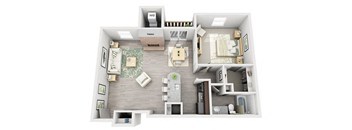 A2 FLAT | 653 SQ FT | 1 BED / 1 BATH