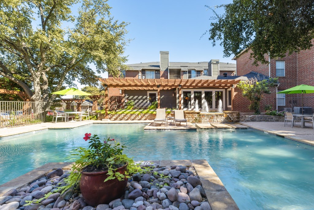 Crystal Clear Swimming Pool at The Hamptons, Texas, 75287