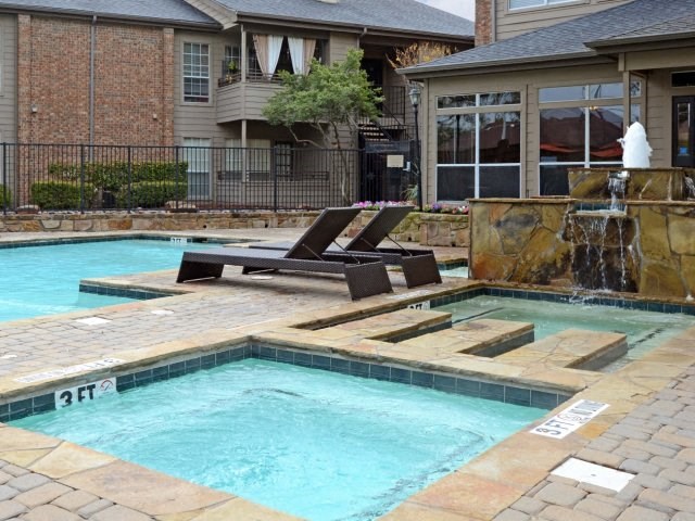 Pool Pool at Trinity Village Apartments, Texas, 75287