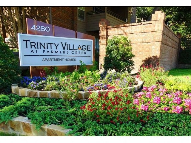 Property Sign Property Sign at Trinity Village Apartments, Dallas, TX, 75287