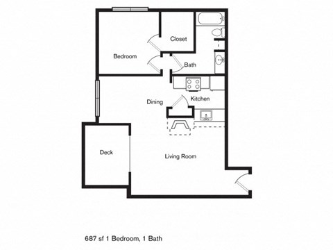 A3 Floor Plan at Century Park, Dallas, TX