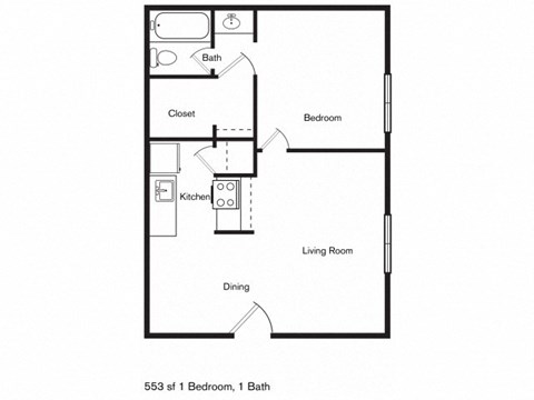 A1 Floor Plan at Century Park, Dallas, 75254