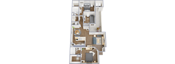 3 Bed 2 Bath Floorplan at Crosspoint Oaks at Boerne, Texas