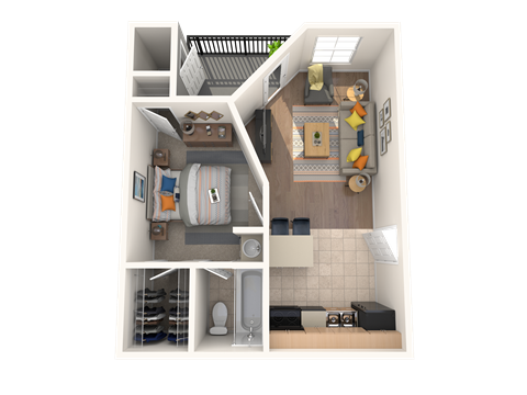 1 bed 1 bath at Polo Clubs Apartments, Austin