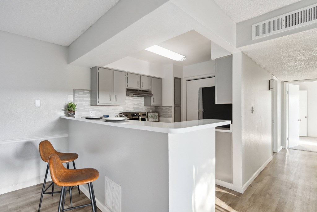 the preserve at ballantyne commons apartment living room and kitchen