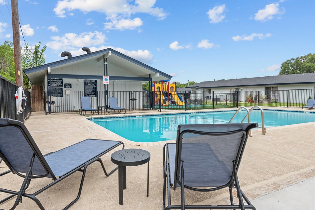 our apartments showcase an unique swimming pool