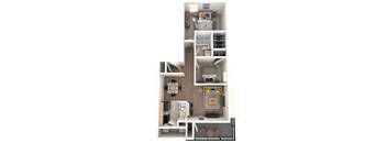 1 bed 1 bath C at Polo Clubs Apartments, Texas
