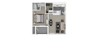 1 bed 1 bath at Peaks at Northwest Hills Apartments, Austin, TX