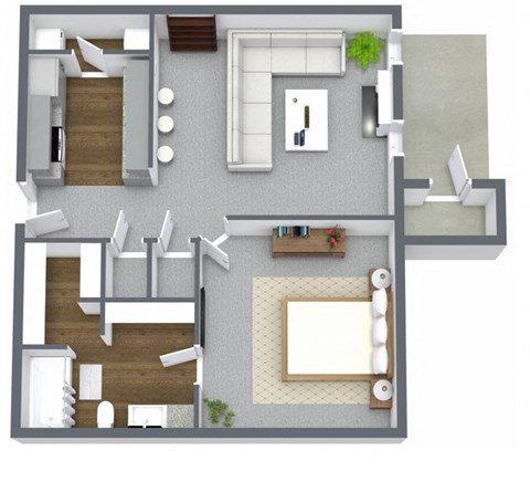 A1 | 1 Bed / 1 Bath | 740 Sq Ft at The Broadwater at Salado Creek, San Antonio, TX, 78216