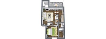 A3 NORTH | 1 BED / 1 BATH | 821 SQ FT