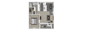 1 bed 1 bath C at Peaks at Northwest Hills Apartments, Austin, 78731