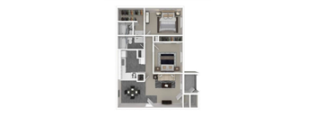 2 bed 2 bath at Peaks at Northwest Hills Apartments, Texas, 78731