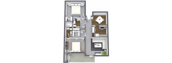 B1 | 2 Bed / 2 Bath | 1,246 Sq Ft at The Broadwater at Salado Creek, San Antonio, TX
