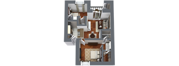 B1 SOUTH | 2 BED / 1.5 BATH | 966 SQ FT