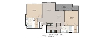 B4 | 2 BED / 2 BATH | 1,056 SQ FT
