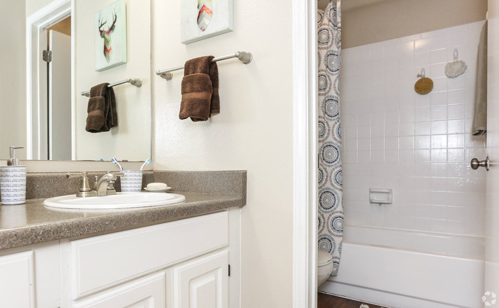 Bathroom With Bathtub at Alamo Park, San Antonio Texas